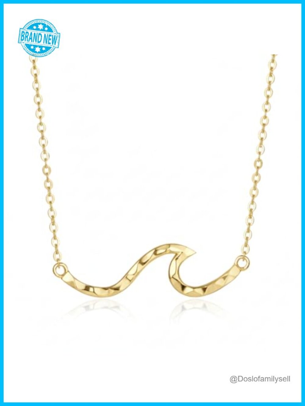 925 Sterling Silver Wave Necklace Opal Cubic Zirconia Pendant Adjustable Chain